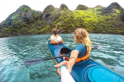 Cat Ba Halong Bay Vietnam Kayak Couple